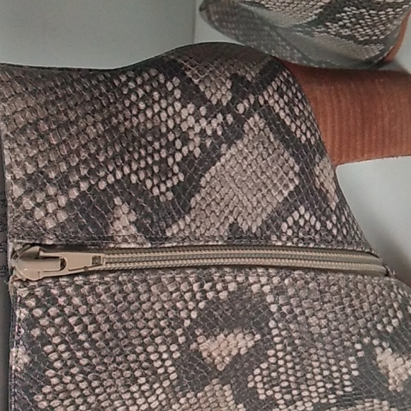 Carlos Santana Ankle Snakeskin Boots Women's 7.5M - Picture 6 of 8